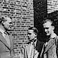 Von links nach rechts: Dietrich Bonhoeffer, Jürgen Winterhager, Winfried Maechler. Fanö, 1934.