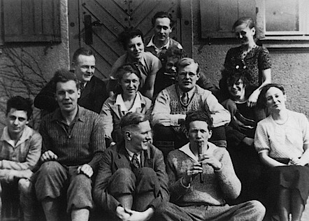 Freizeit in Prebelow, D. Bonhoeffer mit seinen Berliner Studenten
