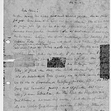 Erster Brief an die Eltern vom 14. April 1943 (Auszug)
