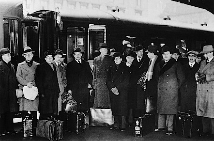 3. März 1936. Ankunft in Stockholm