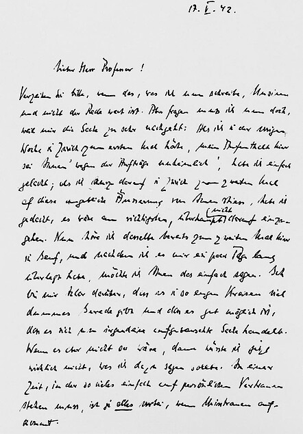 Brief Bonhoeffers an Karl Barth und Antwort Karl Barths vom 17. Mai 1942