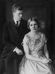 Christine Bonhoeffer und Hans von Dohnanyi als Verlobte 1922/23