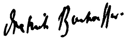 Unterschrift Dietrich Bonhoeffers