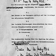Gesetz für den Aufbau der Wehrmacht vom 16. März 1935