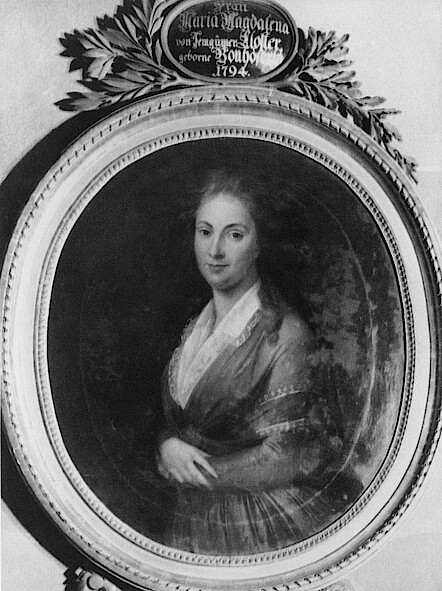 Marie Magdalena Bonhöffer (1744–1794), die <q>schöne Bonhoefferin</q>. Epitaphe, St. Michael, Schwäbisch Hall.